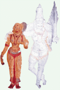Rathi-Manmatha sculpture, Gokarnesvara temple, Pudukkottai